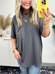 Women's Raw Edge Boxy Tee (Buy 3 Free Shipping)