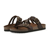 Women’s Braided Cork Sandals – Comfortable Wide Fit Summer Shoes