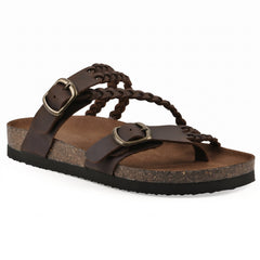 Women’s Braided Cork Sandals – Comfortable Wide Fit Summer Shoes